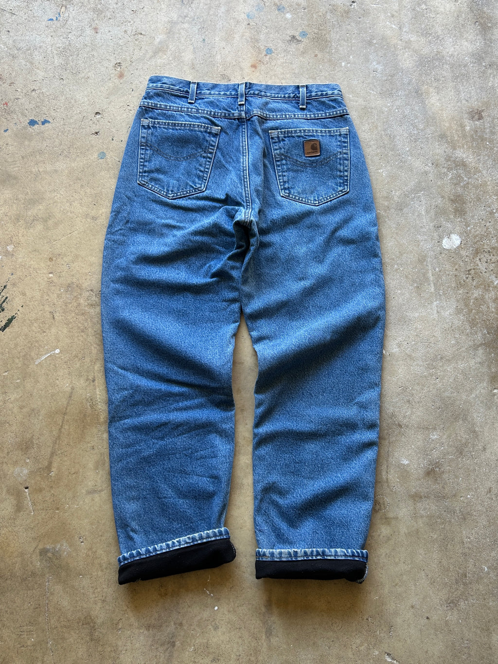 Vintage Flannel Lined Carhartt Jeans - 34