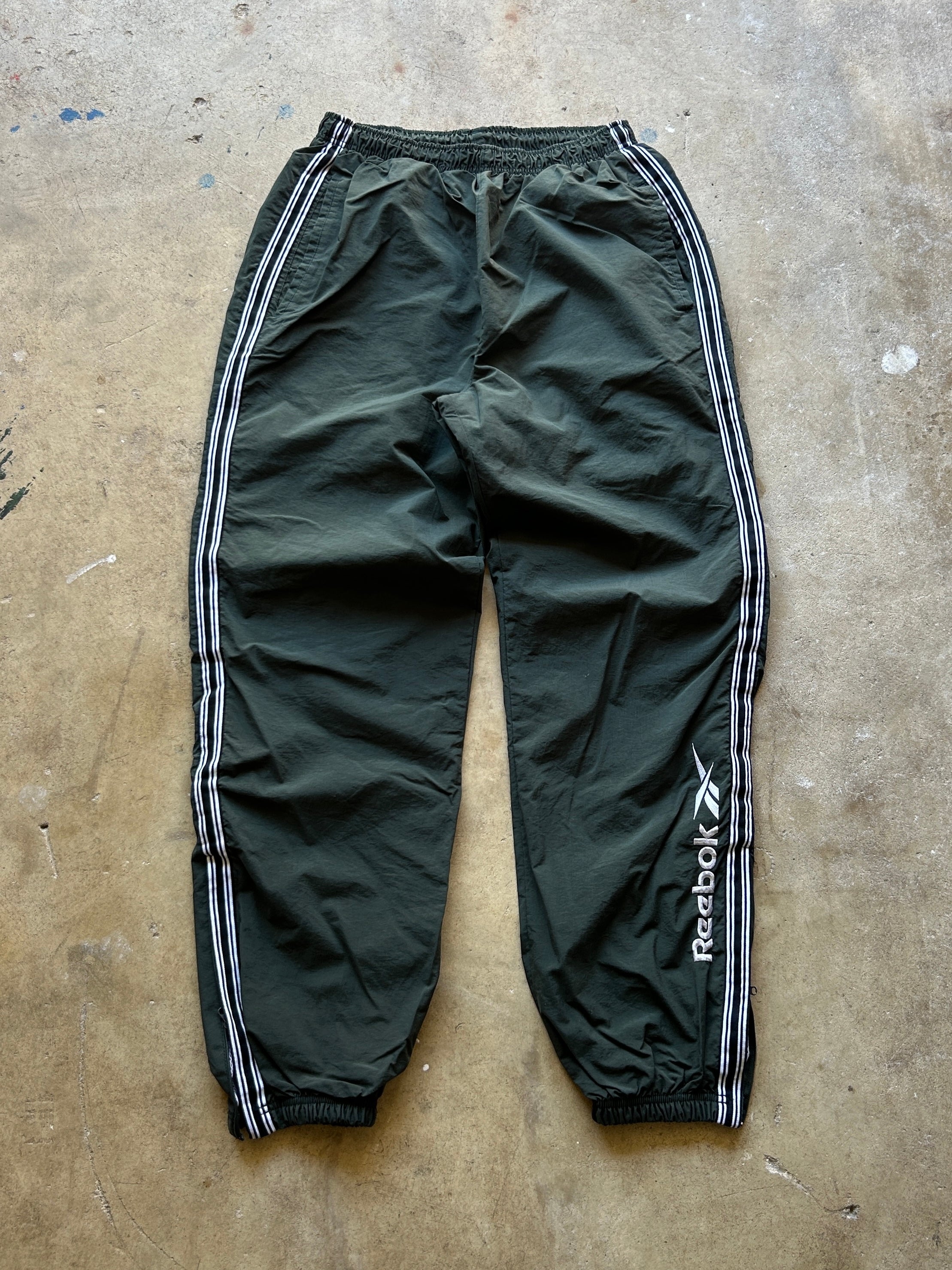 Vintage Green Reebok Track Pants - L