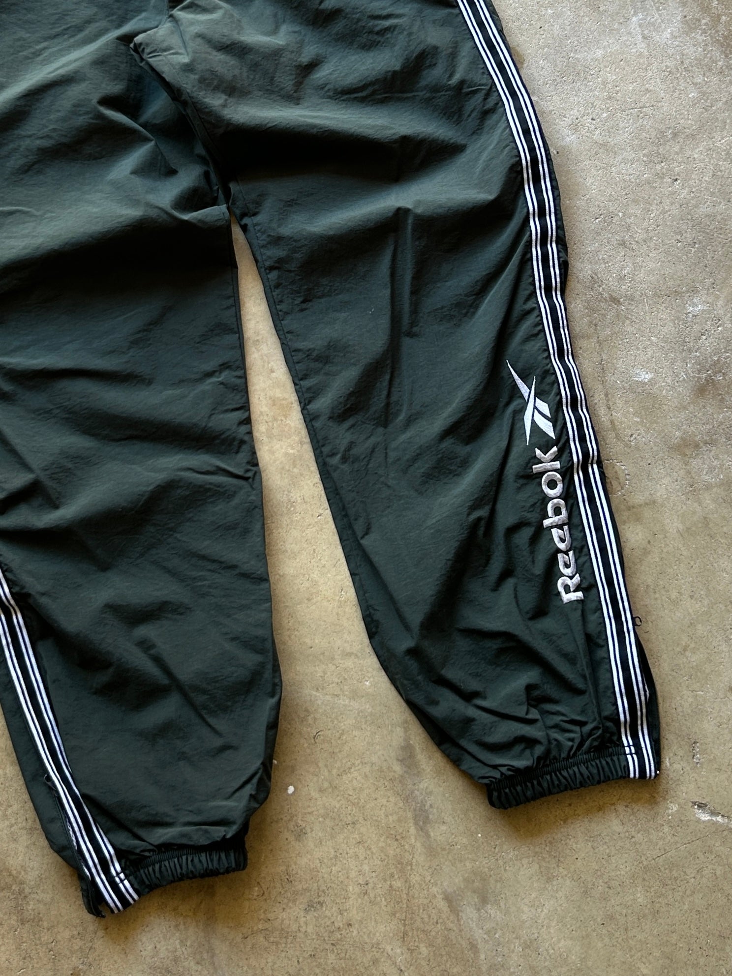 Vintage Green Reebok Track Pants - L