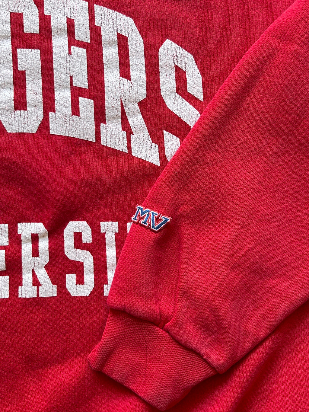 Vintage Rutgers Spellout Crew - M