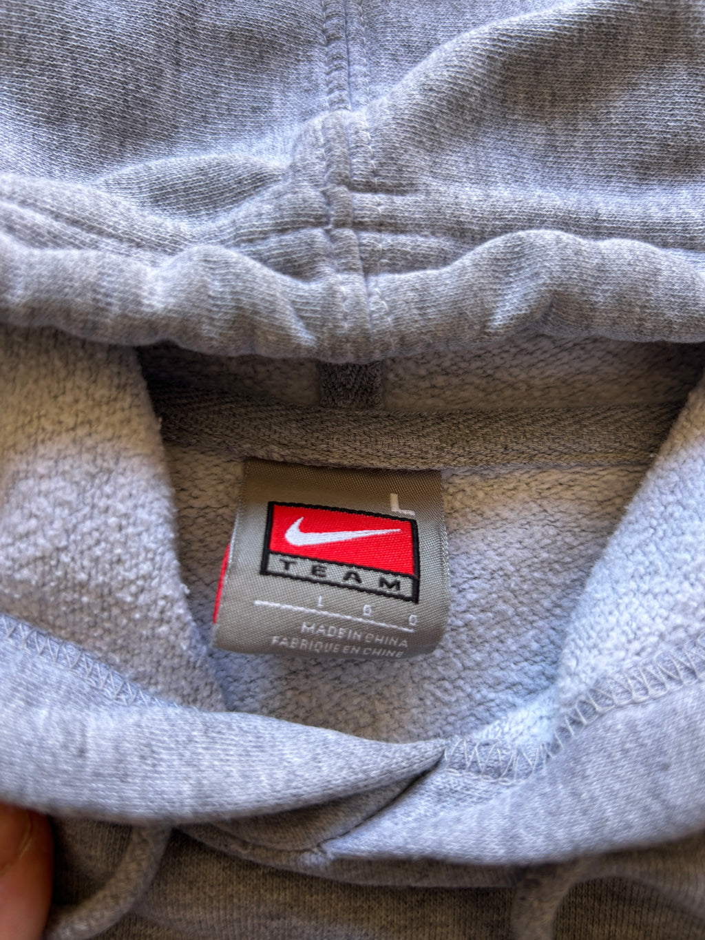 Vintage Nike Harvard Spellout Hoodie - L