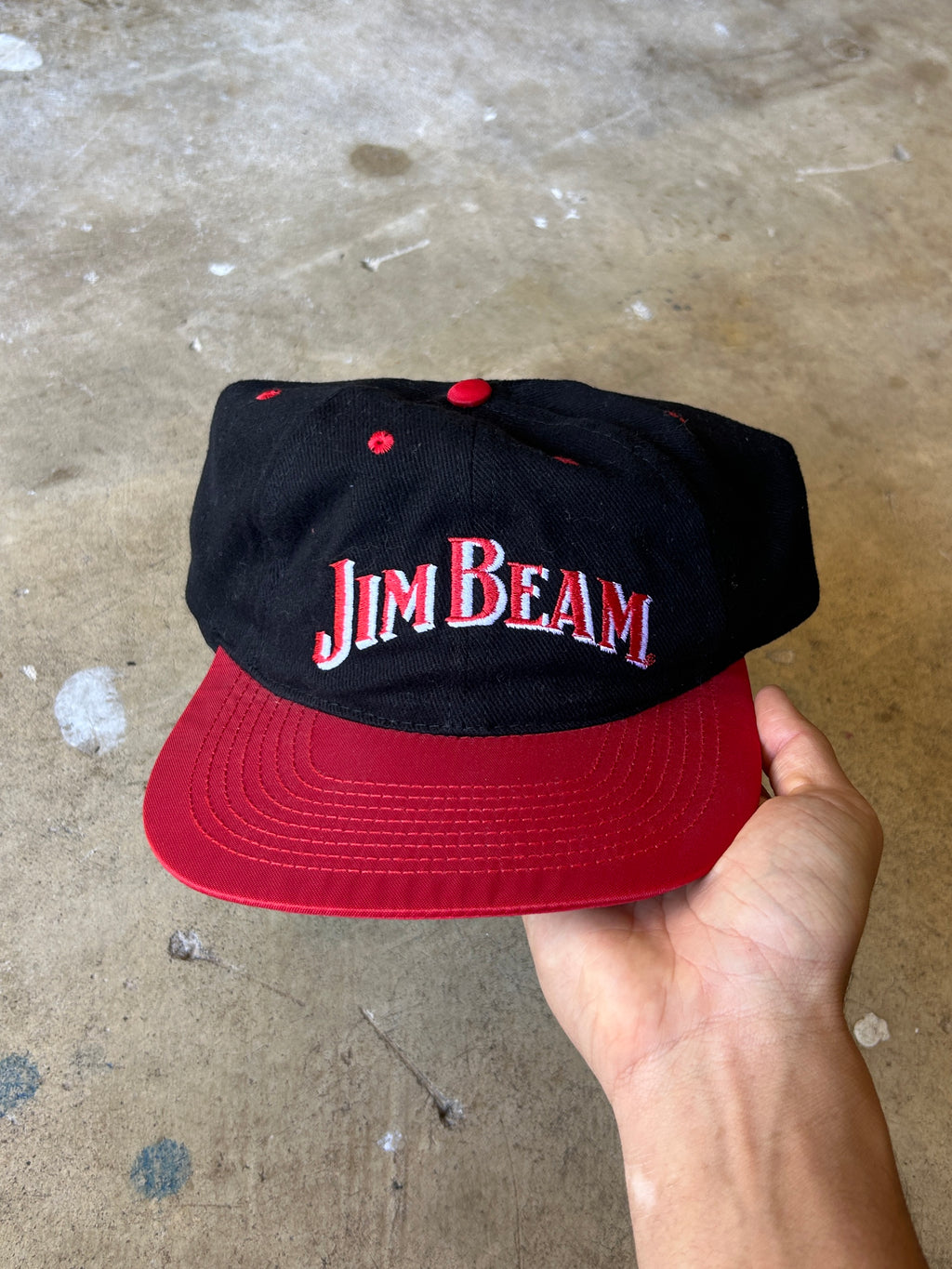 Vintage Jim Beam Snapback Hat