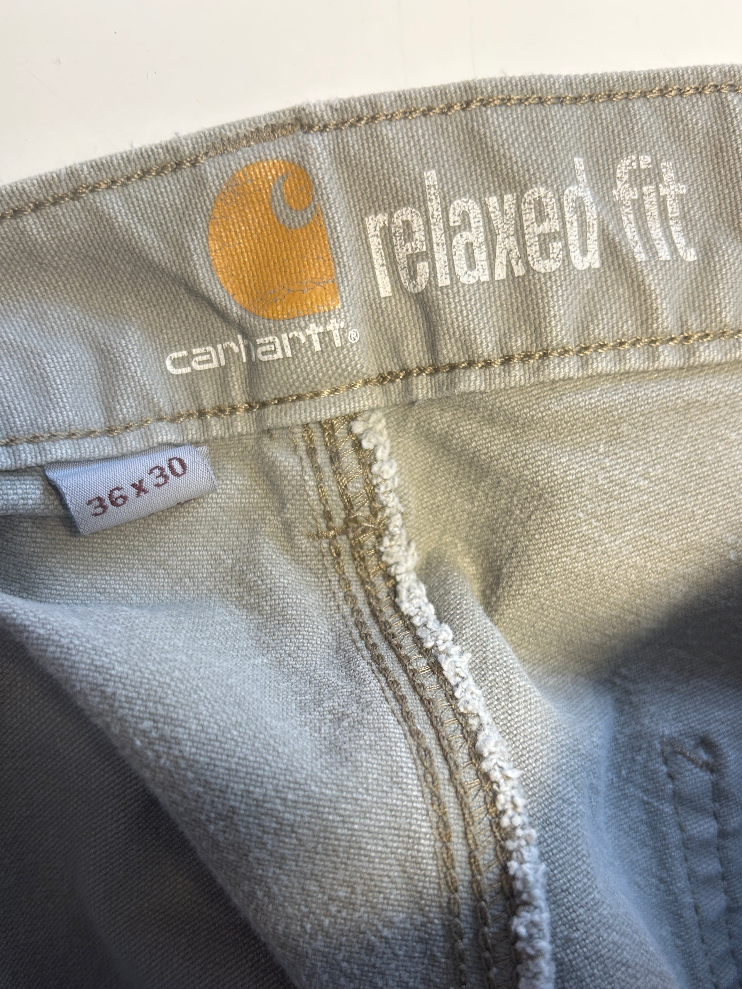 Vintage Grey Carhartt Carpenter Pants - 36