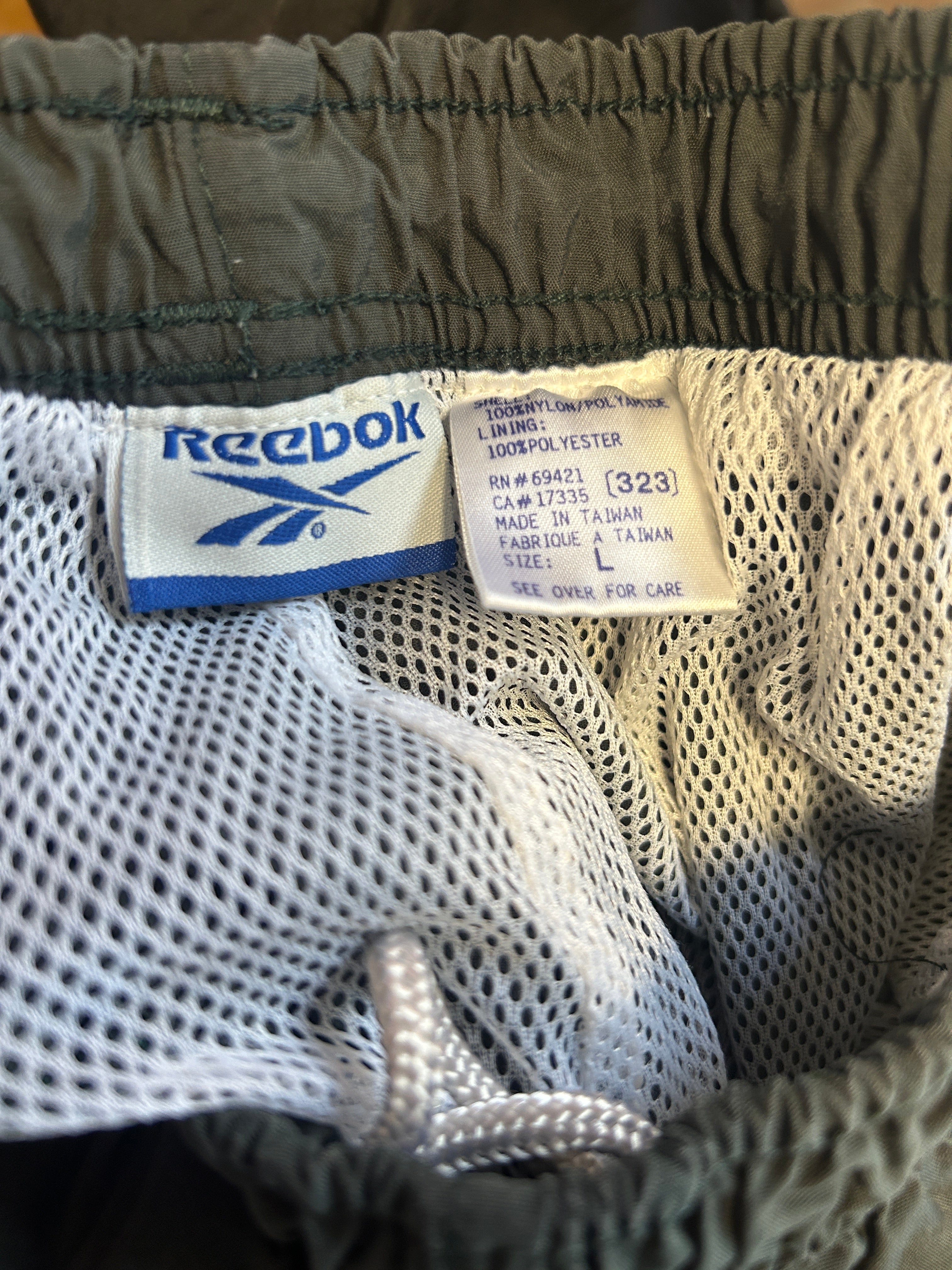 Vintage Green Reebok Track Pants - L